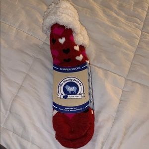 NEW Heart Slipper Socks